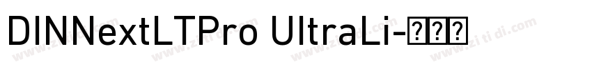 DINNextLTPro UItraLi字体转换